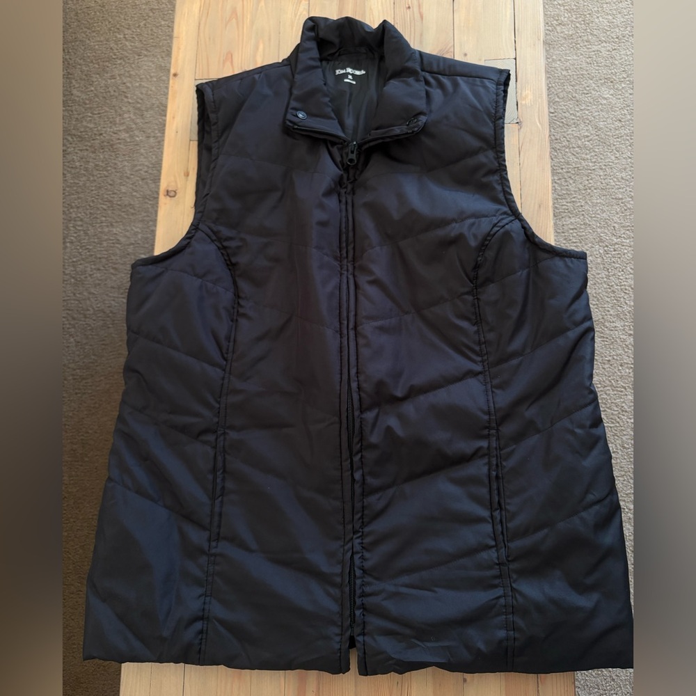 Kim Rogers Black Puffer Vest